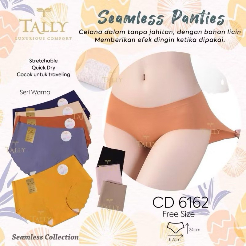 CD CELANA DALAM SEAMLESS TALLY 6162 | CELANA DALAM SEAMLESS IMPOR | CELANA DALAM SEAMLESS GROSIR
