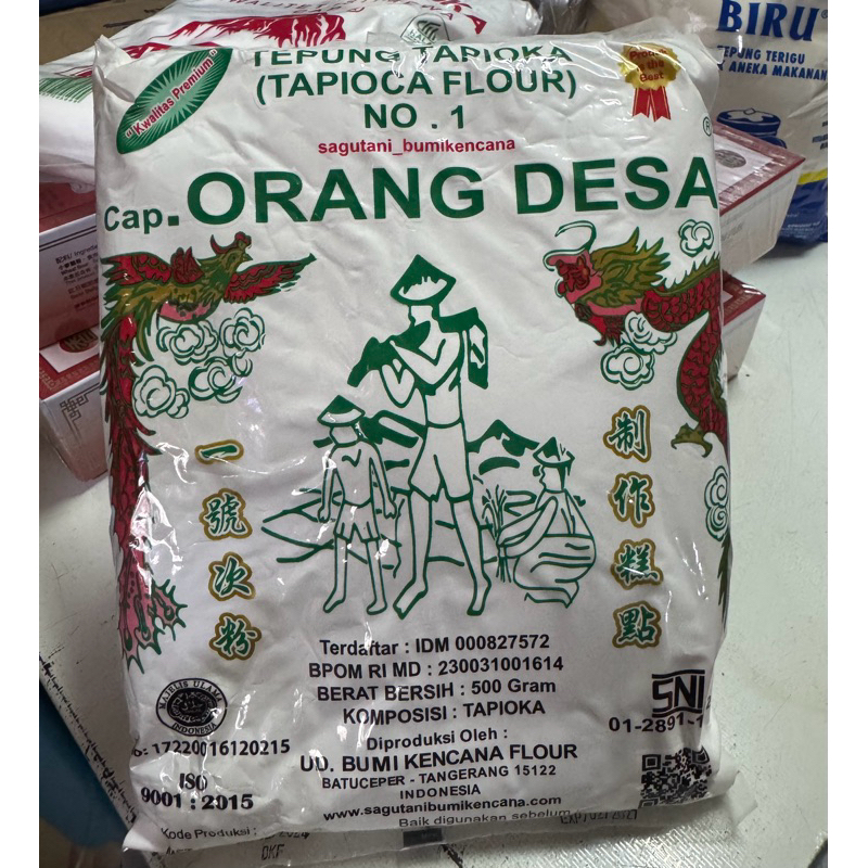 

TEPUNG TAPIOKA (TAPIOCA FLOUR) No 1 Cap Orang Desa