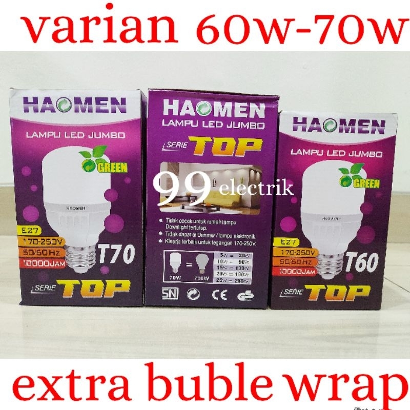 BOHLAM LED / LAMPU LED MURAH HAOMEN 60W-70W