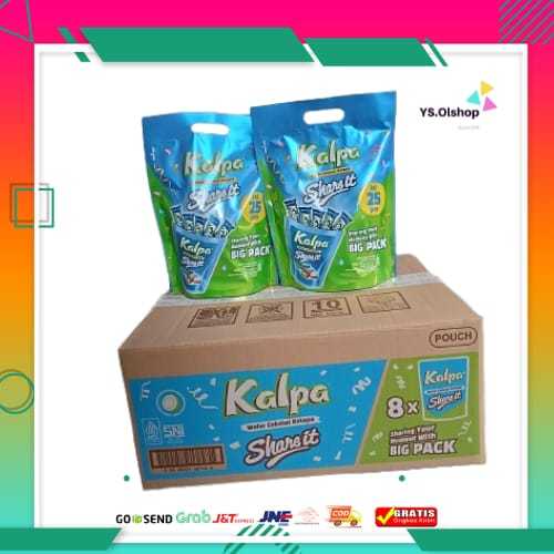 

1 Dus KALPA SHARE IT BIG PACK POUCH Party isi 8 Pouch x 25 Pcs wafer dengan kelapa bersalut cokelat