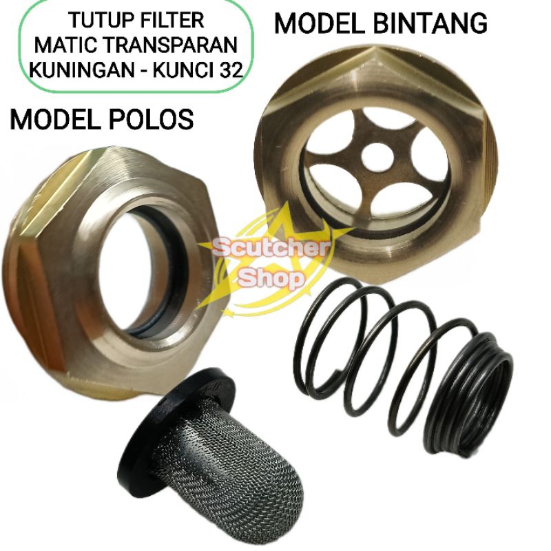 Tutup Filter Oli Transparan Beat Vario Scoopy PCX Adv Kuningan
