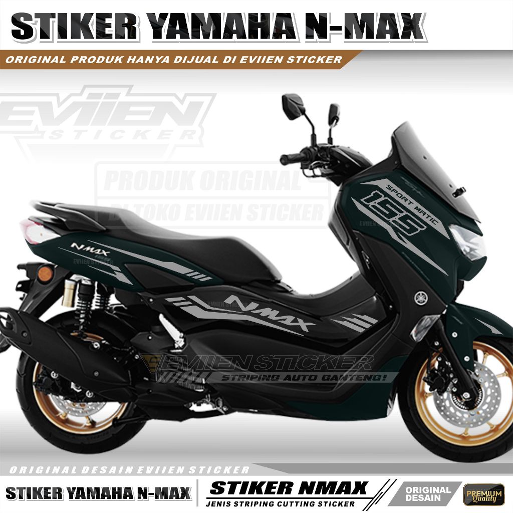 STIKER MOTOR NMAX NEW TAHUN 2020 2021 2022 2023 2024 STRIPING CUTTING STICKER NMX-C3