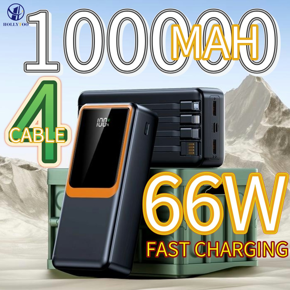 Hollytoo&Hester power bank 100000mah powerbank 66W fast charging power bank 100000mah powerbank fast