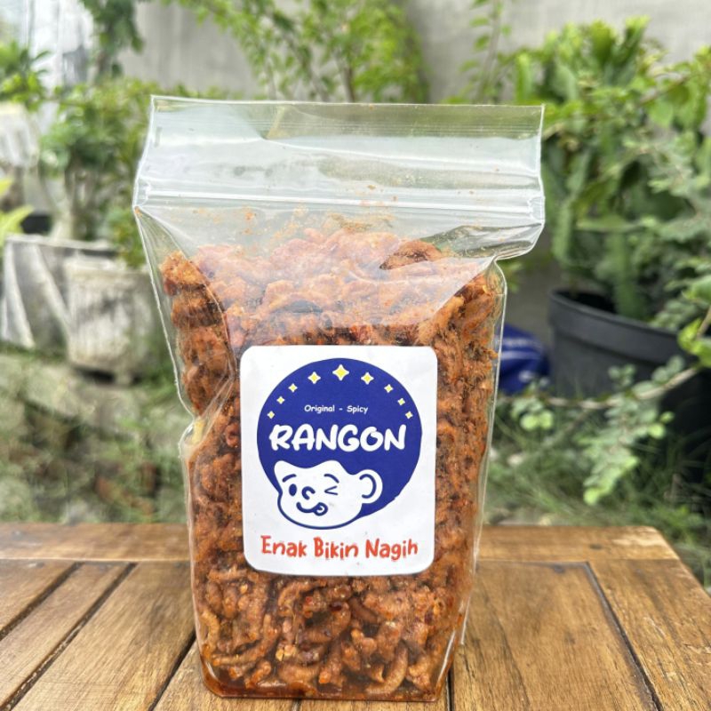 

KERIPIK USUS AYAM Pedas Daun Jeruk isi 500 gram ENAK BIKIN NAGIH