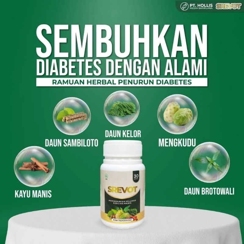 

SREVOT OBAT KAPSUL HERBAL DIABETES ASLI ORIGINAL