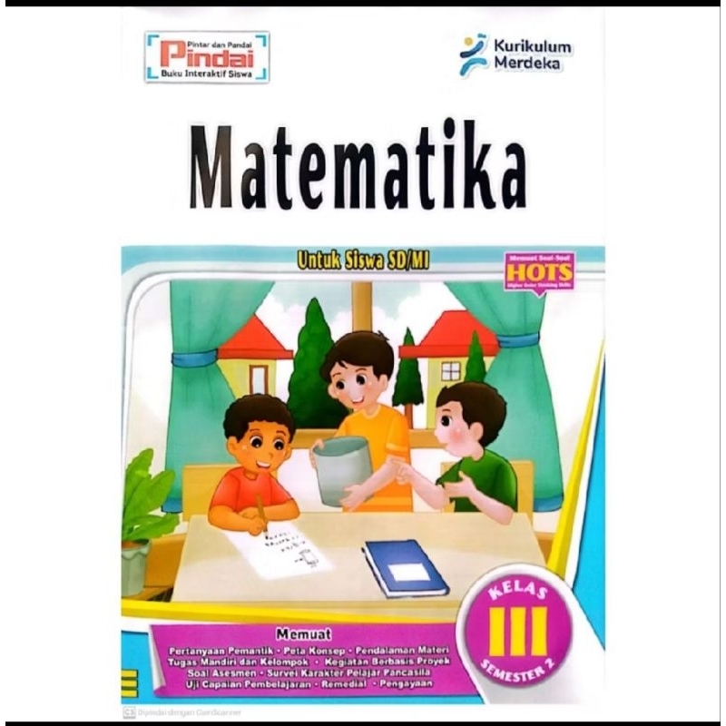 Buku LKS Matematika kurikulum Merdeka Kelas 3 SD/MI Semester 2
