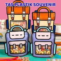 

2pcs Goodie bag bentuk tas plastik ziplock