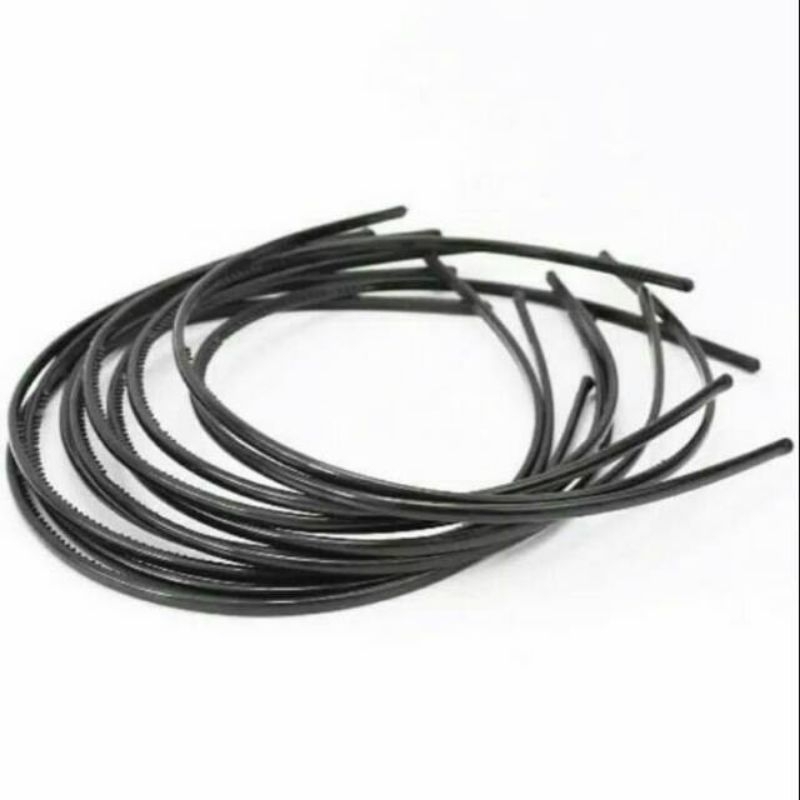 bando lidi hitam polos / bando hitam murah / bando hitam