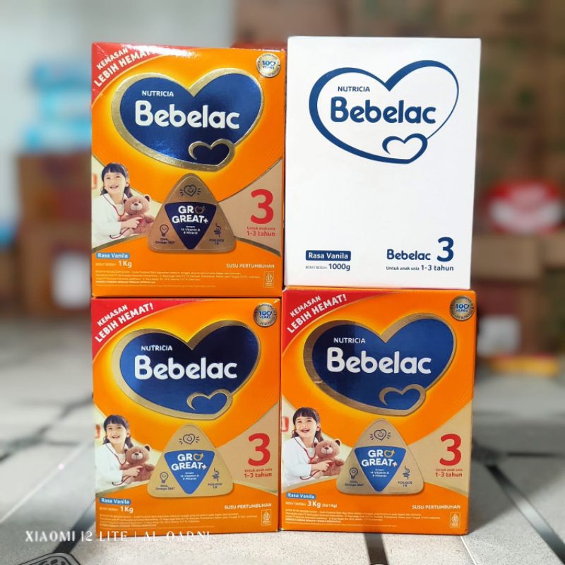 

Nutricia Bebelac 3 Rasa Vanila 1kg susu formula bayi 1-3 tahun