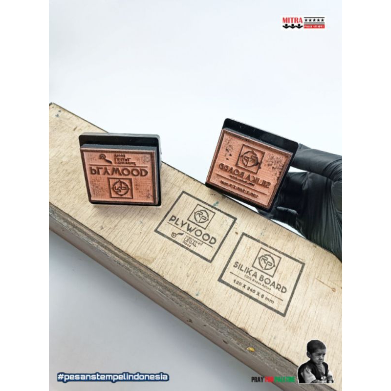 

Stempel media kayu uk 6x5 Desain Custom