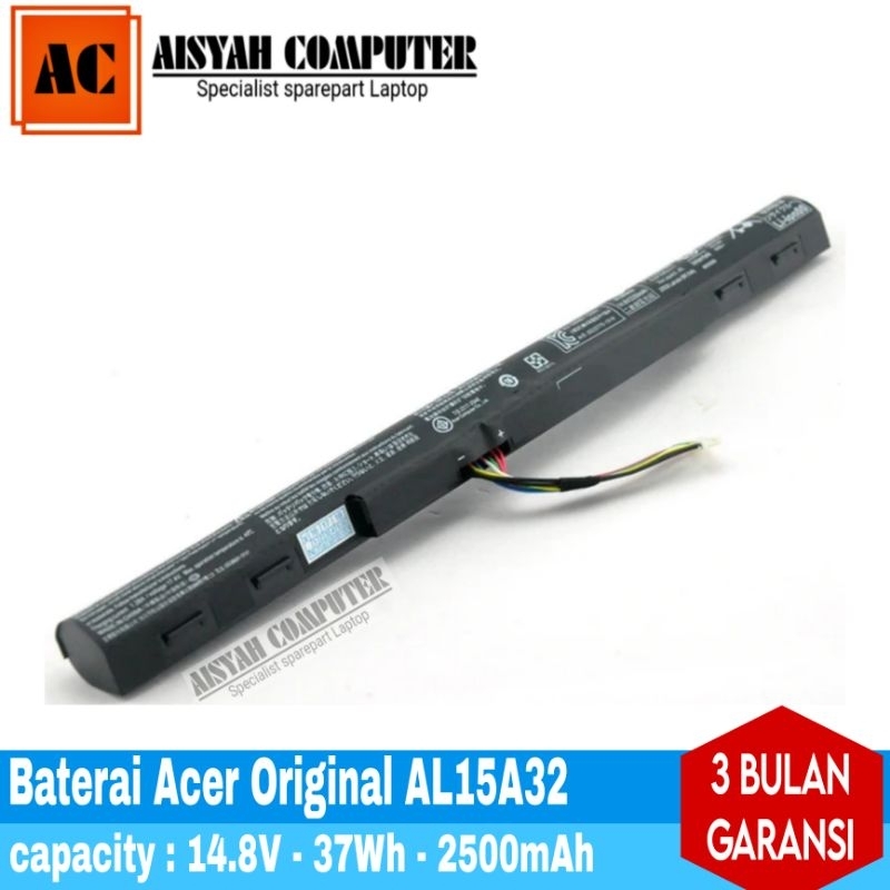 Batre Baterai original for Laptop Acer Aspire ES1 420 ES1 421 - AL15A32