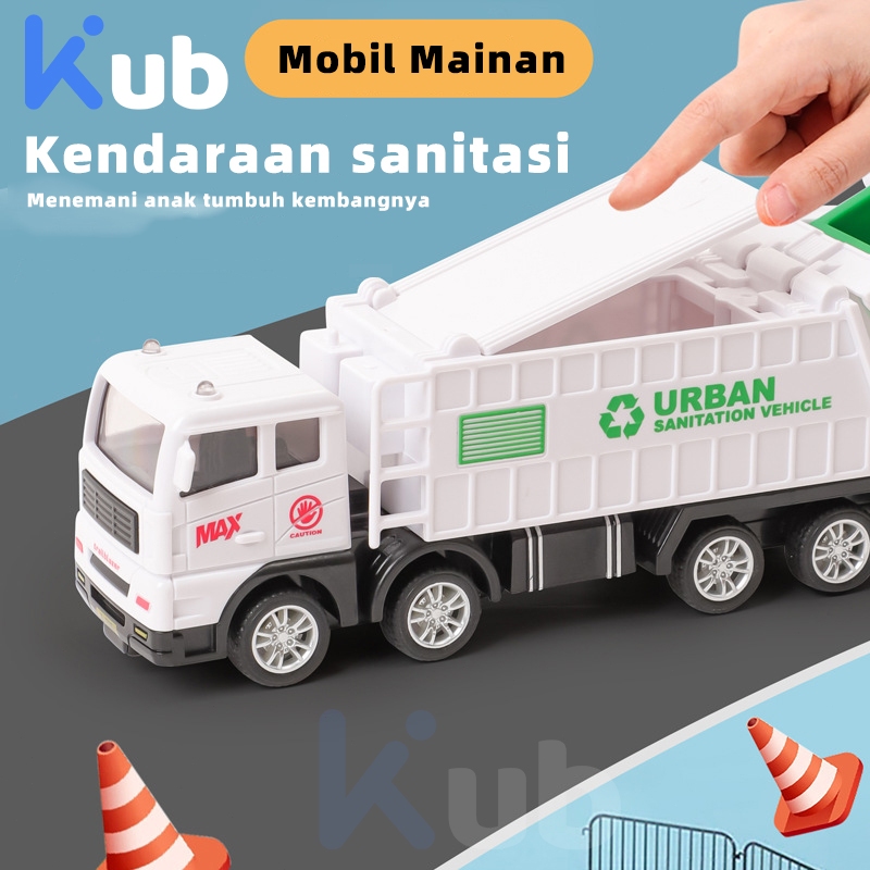 

Kubaby Mobil Mainan Truk Sampah Diecast Mobil Hadiah Anak-anak Diecast Mobil