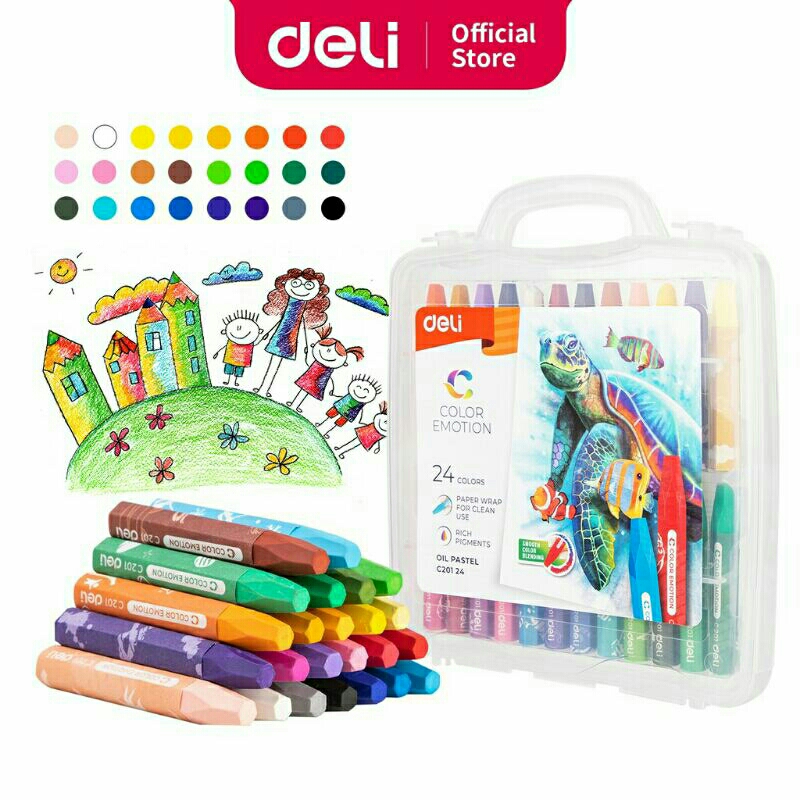 

HABISIN STOK CRAYON DELI OIL PASTEL 24 Pcs