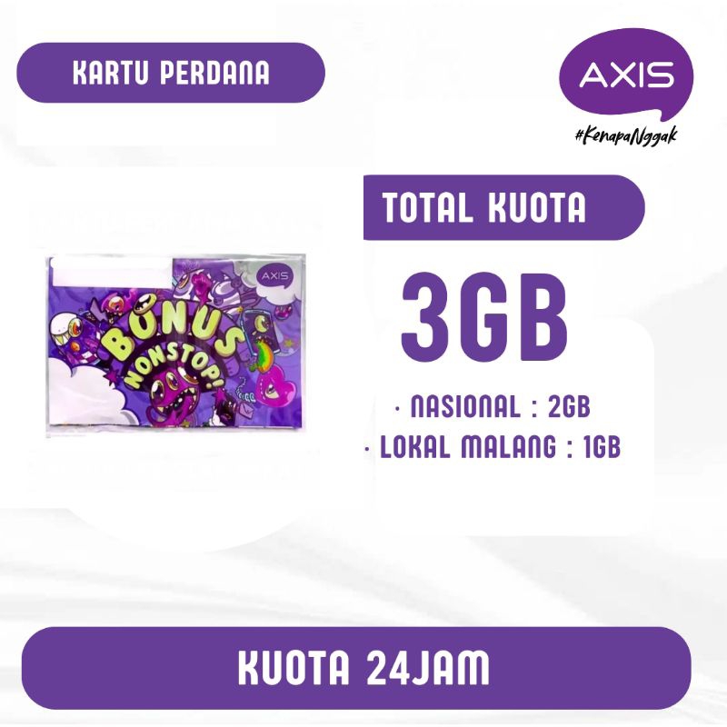 Perdana Axis 3GB 30 Hari Nasional