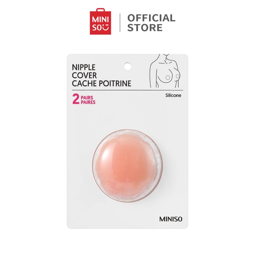 Miniso Nipple Covers Silikon Stiker Puting Silikon Flower Shape Silicone Nipple Cover Reusable & Ski