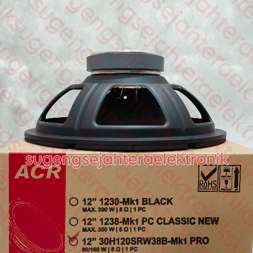 Speaker ACR PRO WOFER 12 inch 30H120SRW38B - MK 1 Original