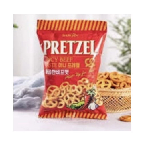 

Samjin Pretze Spicy Beef Taste Camilan Korea