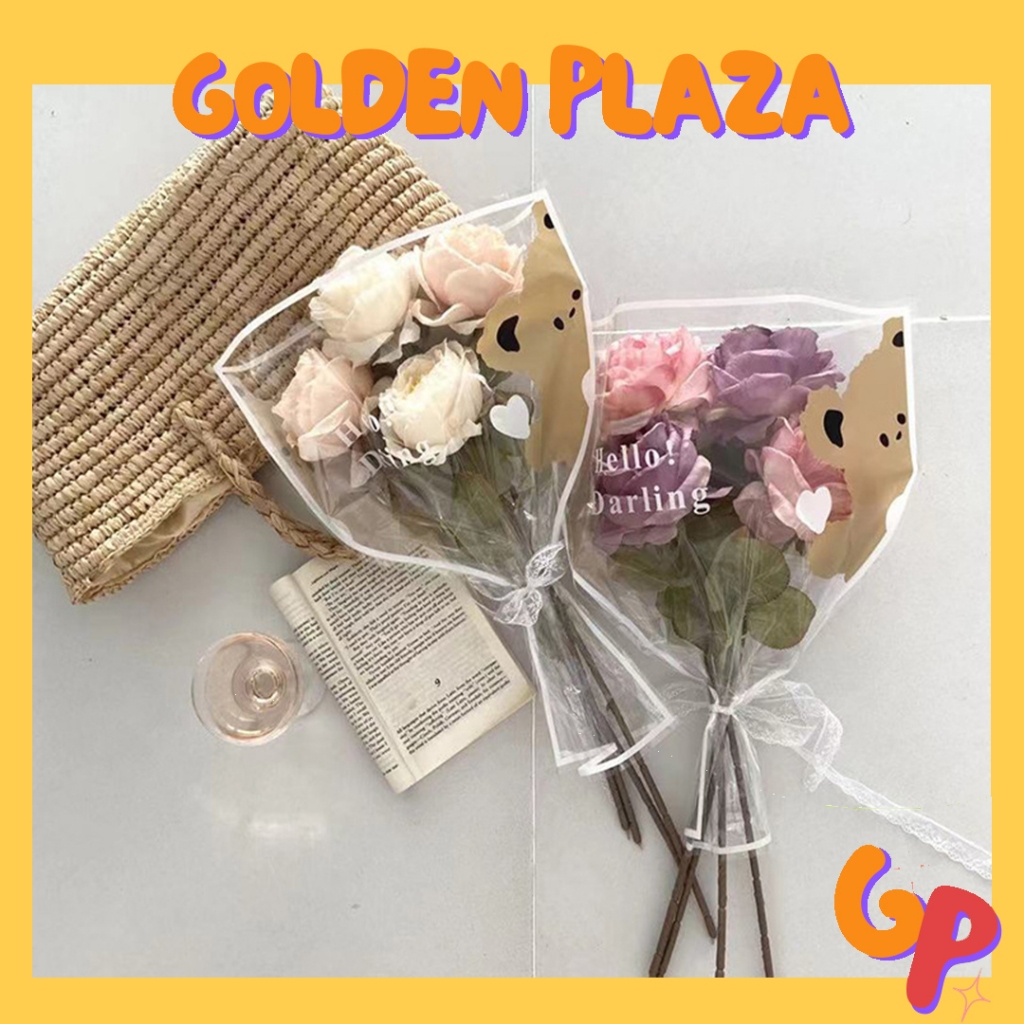 

Plastik Wrapping Flower Bunga Buket Flower Wrapping Motif Beruang Single Wrapping SF07