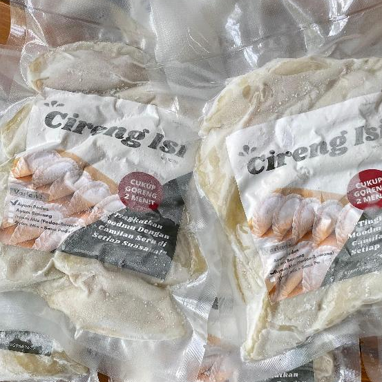 

Cireng Isi Ayam Pedas + Ayam Mix (Pedas + Bawang) Isi 10 Per Pack