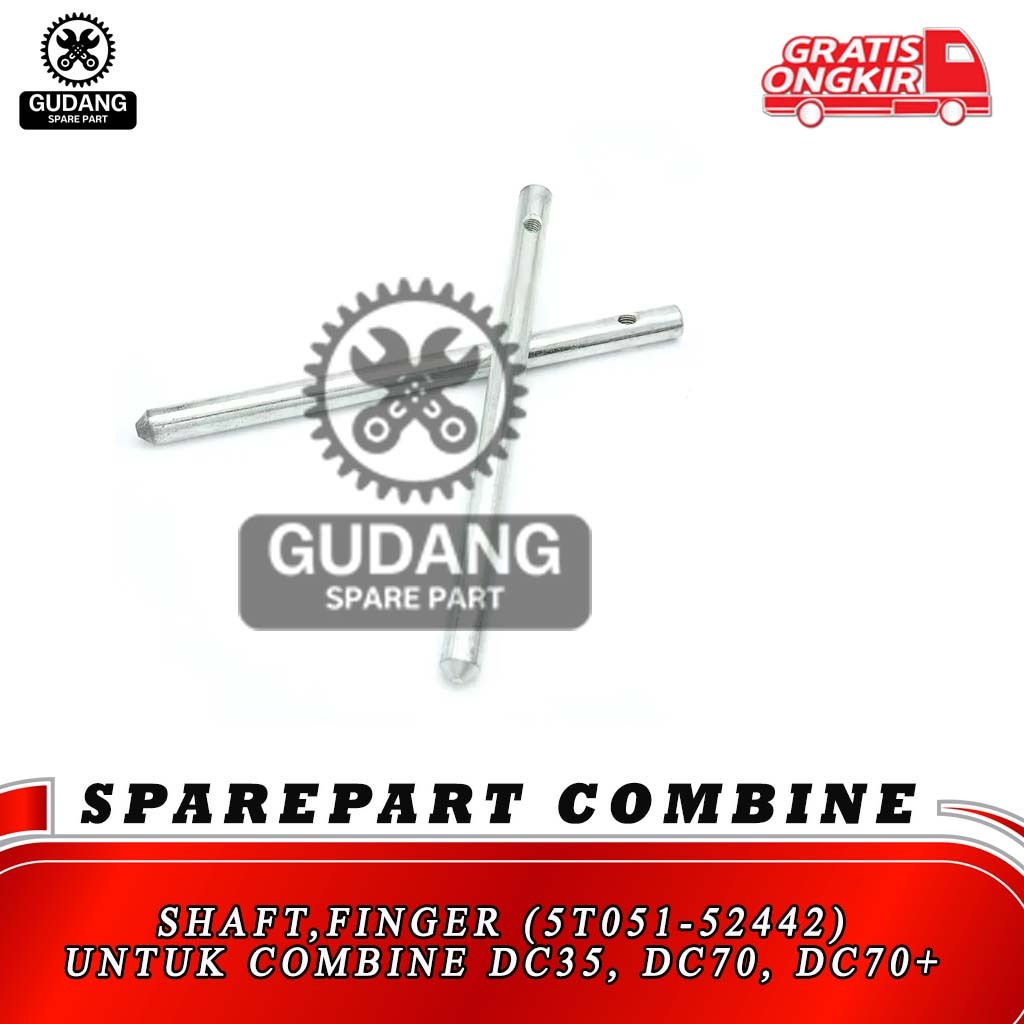 Sparepart Combine untuk KUBOTA DC35 DC70 DC70PLUS 5T051-52442 Shaft Finger