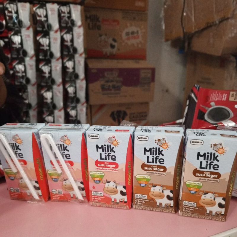 

Susu milk Life isi 5 2 rasa random