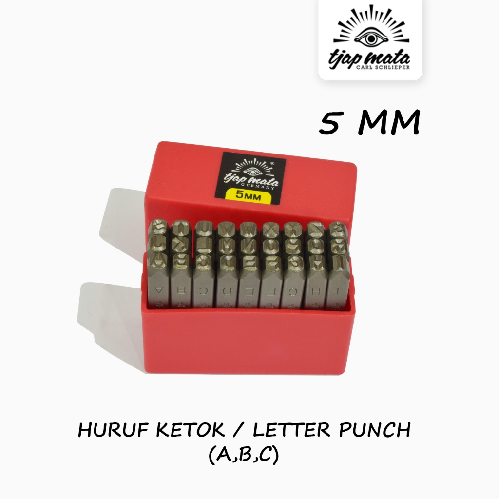 

TJAP MATA / CAP MATA Huruf Ketok / Letter Punch 5 MM