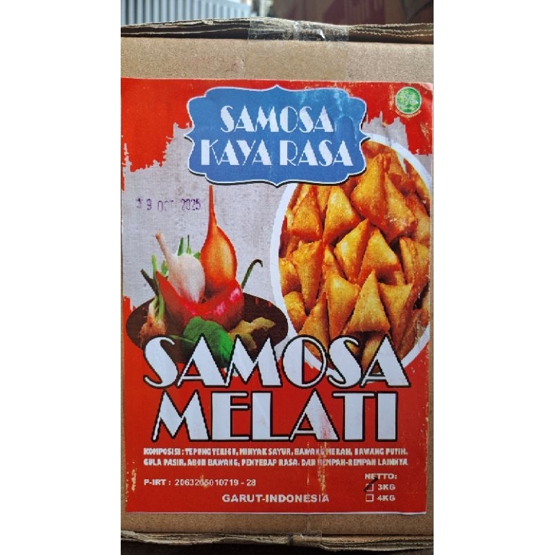 

Samosa Melati kemasan 3kg