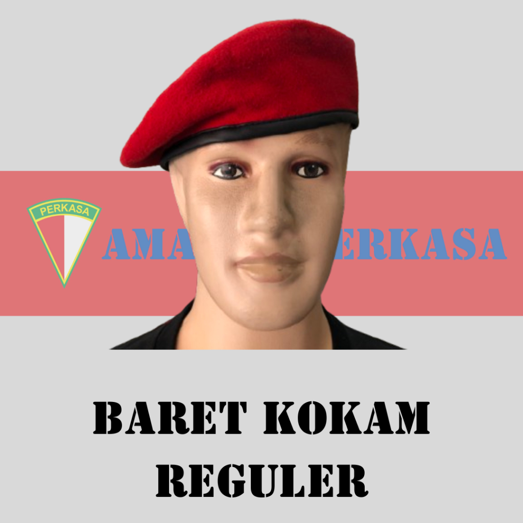 Amanat Perkasa-Baret Kokam Regular Biasa Warna Merah