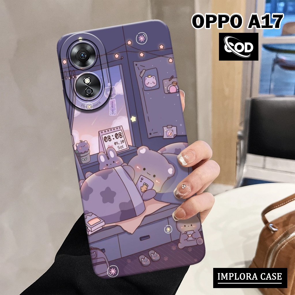 Case OPPO A17 Case KARTUN IMPLORA CASE Casing OPPO A17 Softcase Pro Camera OPPO A17 Casing & Skin Ha