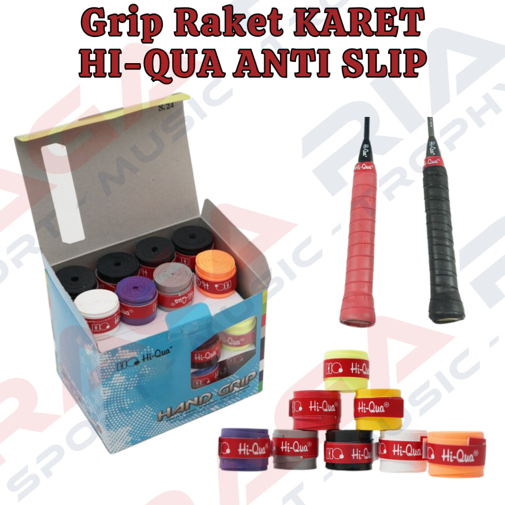 Hi-Qua Grip Raket Badminton Bulutangkis Karet Anti Slip