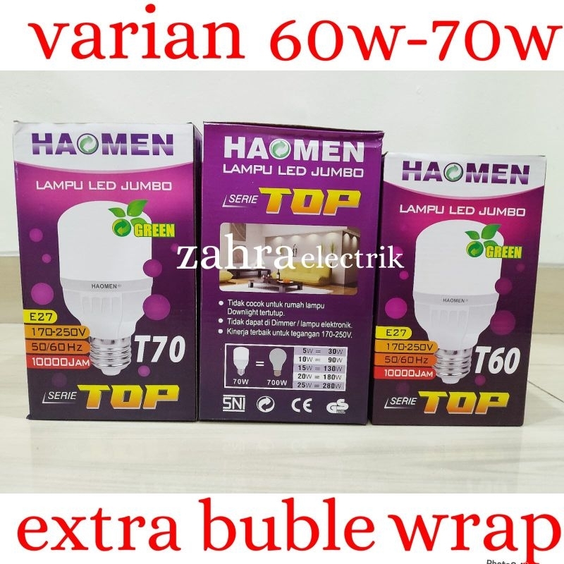 BOHLAM LED / LAMPU LED MURAH HAOMEN 60W-70W