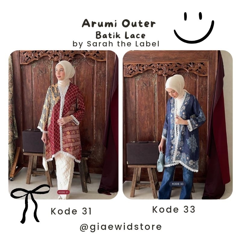( NEW SIAP KIRIM ) Arumi Outer Batik Lace by Sarah the Label