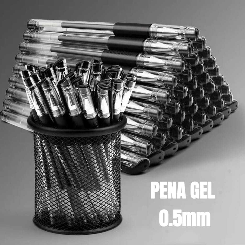 

(BISA COD) 100 PCS Pena Gel Standard, Pena Lancar Cepat Kering, Pena Cair Hitam Biru Merah, Pena Berkualitas Tinggi Pena untuk Alat Tulis Sekolah isi ulang Pulpen berbasis air 0,5mm - 100 PCS (Harga Grosir) - Stationery