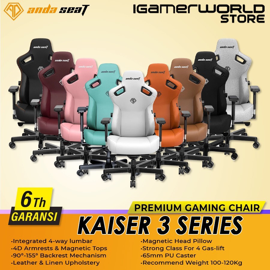 AndaSeat Kaiser 3 Series Premium Gaming Chair - Kursi Gaming