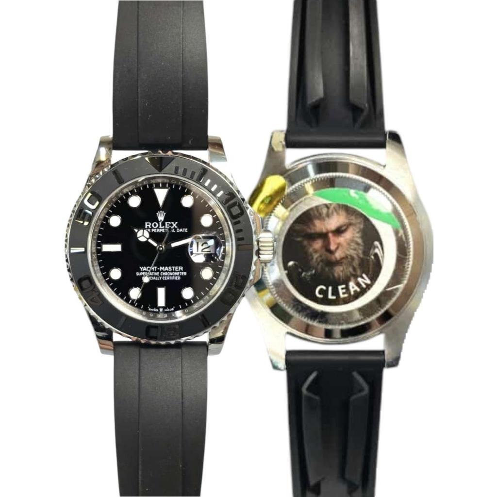 Jam Tangan Rolex Automatic Pria Clean Clone Rolex Yatch Master Oyster Flex Caliber 3235
