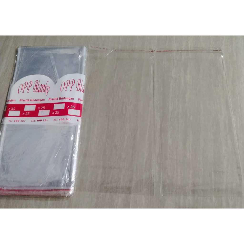 Plastik Opp Seal Lem Perekat Ukuran 13x25cm  Jual Perpcs