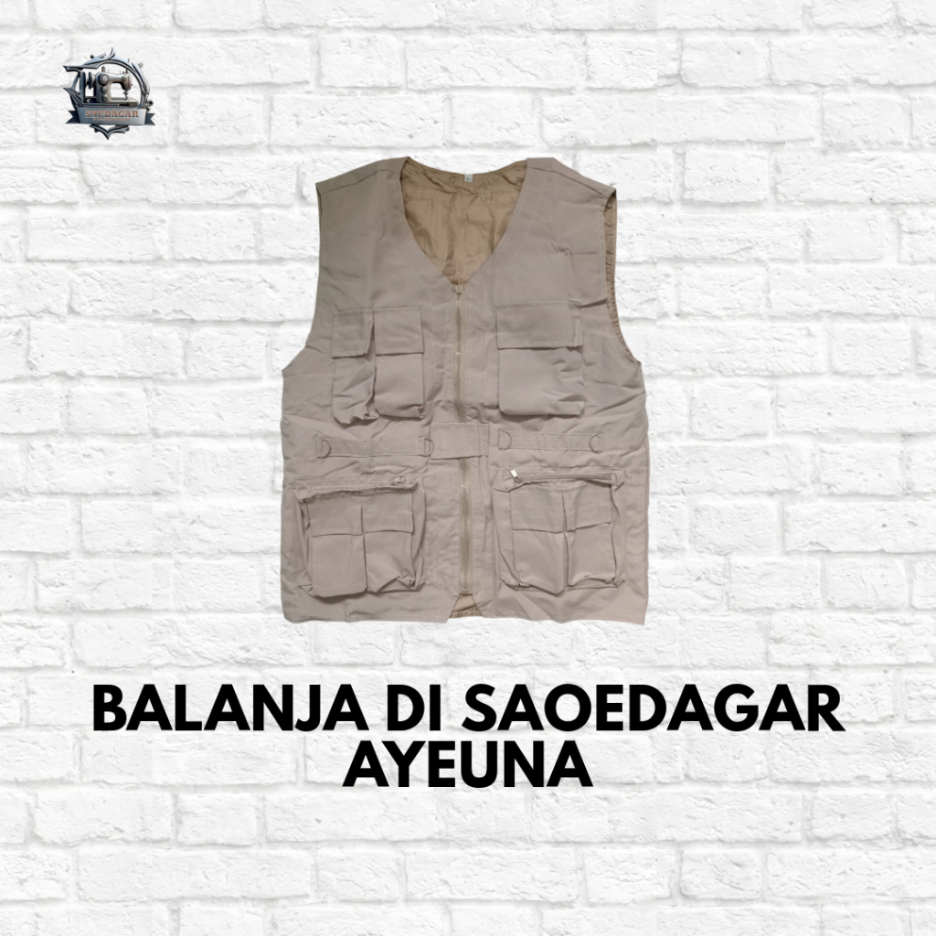 Rompi Vest Caesar Cargo Jetset Lapangan Tactical Multifungsi Unisex