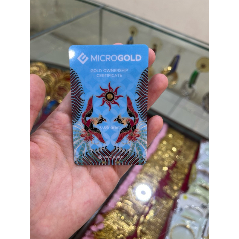 JUAL LOGAM MULIA MICROGOLD 0.05GRAM MINIGOLD LOGAM MULIA MINI ASLI MURAH LM MINI BEKASI ANGPAO EMAS 