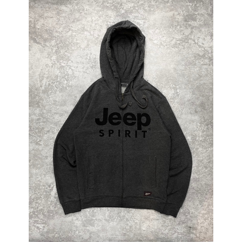 Jeep Spirit Hoodie Abu-abu ZIP HOODIE JEEP SPIRIT SECOND