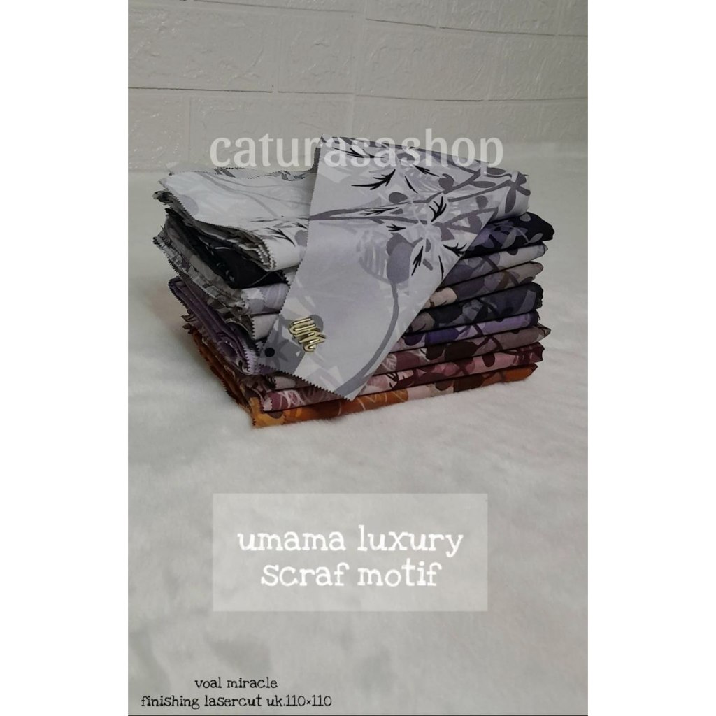 Umama Scraft Luxury Icon/Umama Scraft Premium/Kerudung Motif Segiempat/Kerudung Motif Premium