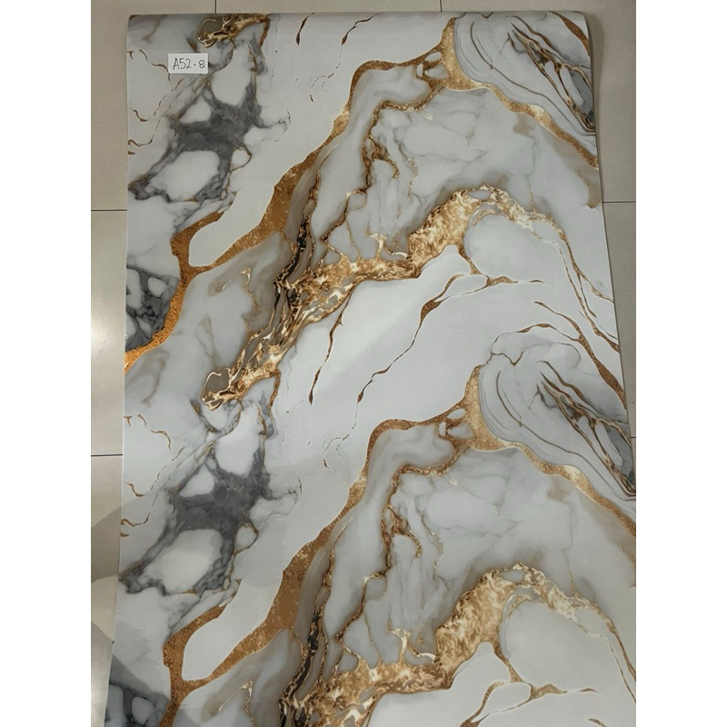 Wallpaper Motif Marble | Wallpaper Vinyl Roll | Wallpaper Dinding Vinyl Marble Foam Roll 1.2 x 244M