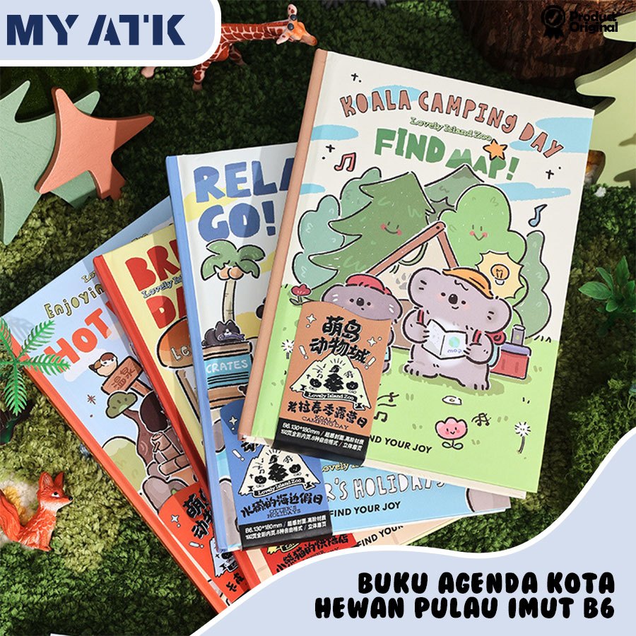 

Notebook Cartoon B6 Hardcover Lucu/ Diary Agenda Buku Anak Animal