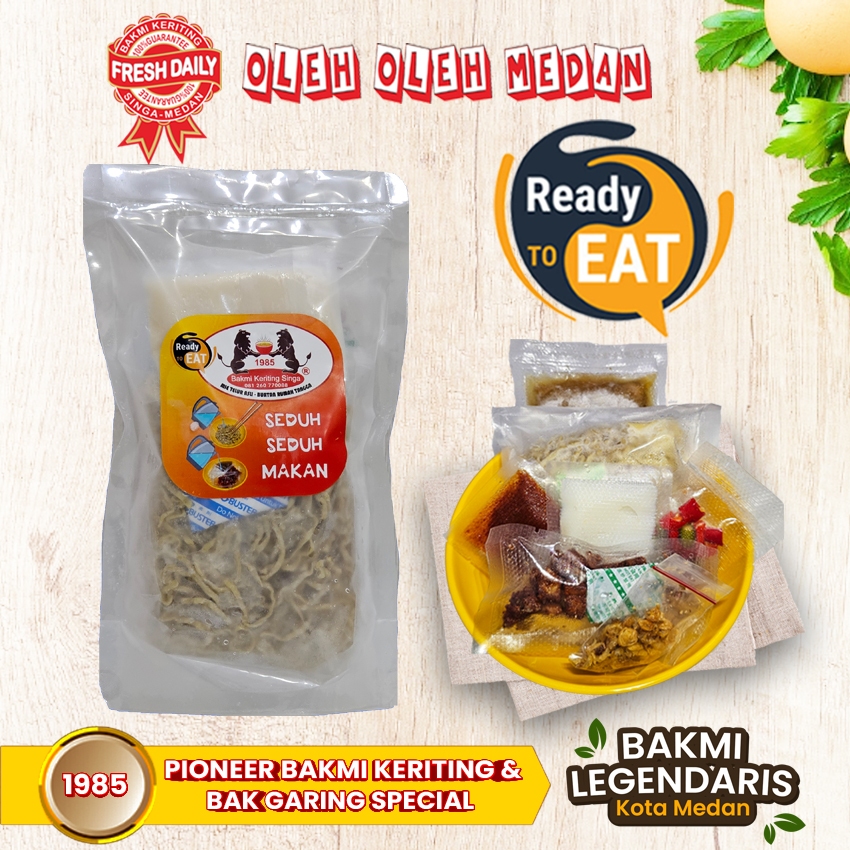 

Bakmi Keriting Singa Ready To Eat (frozen pack) 4 Pouch