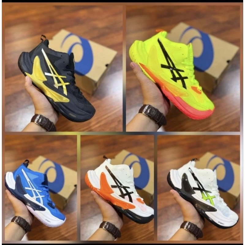 sepatu volley asics gred ori