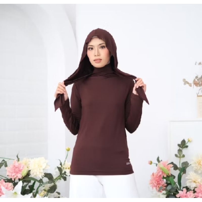 Zoya inner zumma manset baju one set jilbab bahan lycra