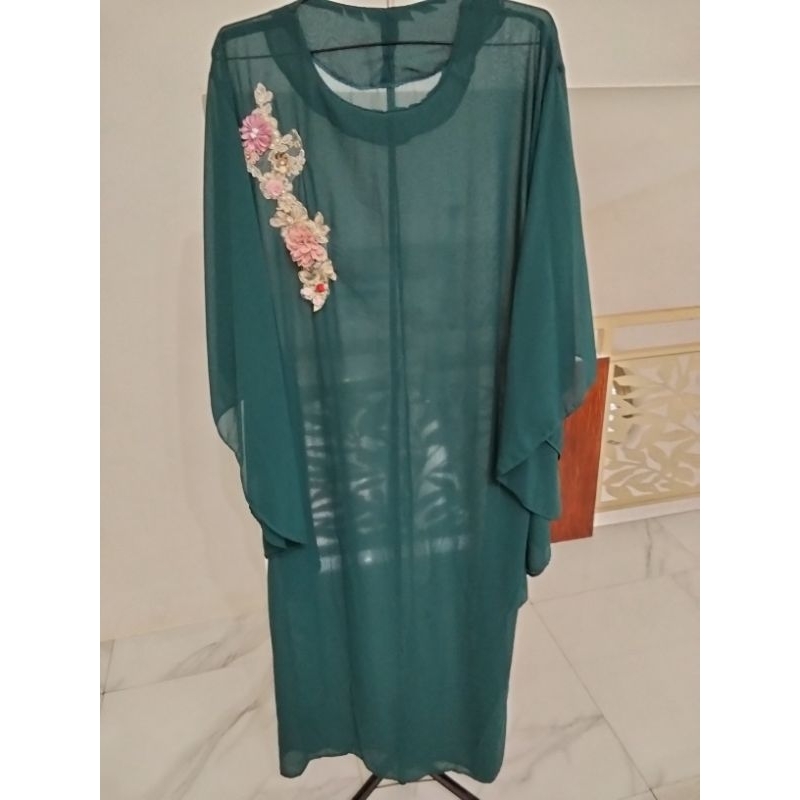 PRELOVED / PL GAMIS WARNA HIJAU BOTOL