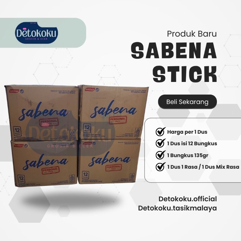 

[PER DUS] SABENA STICK - 12bungkus @135gr /Stick Balado/Stick Jagung/Snack Lebaran/Grosir Ecer Kiloan