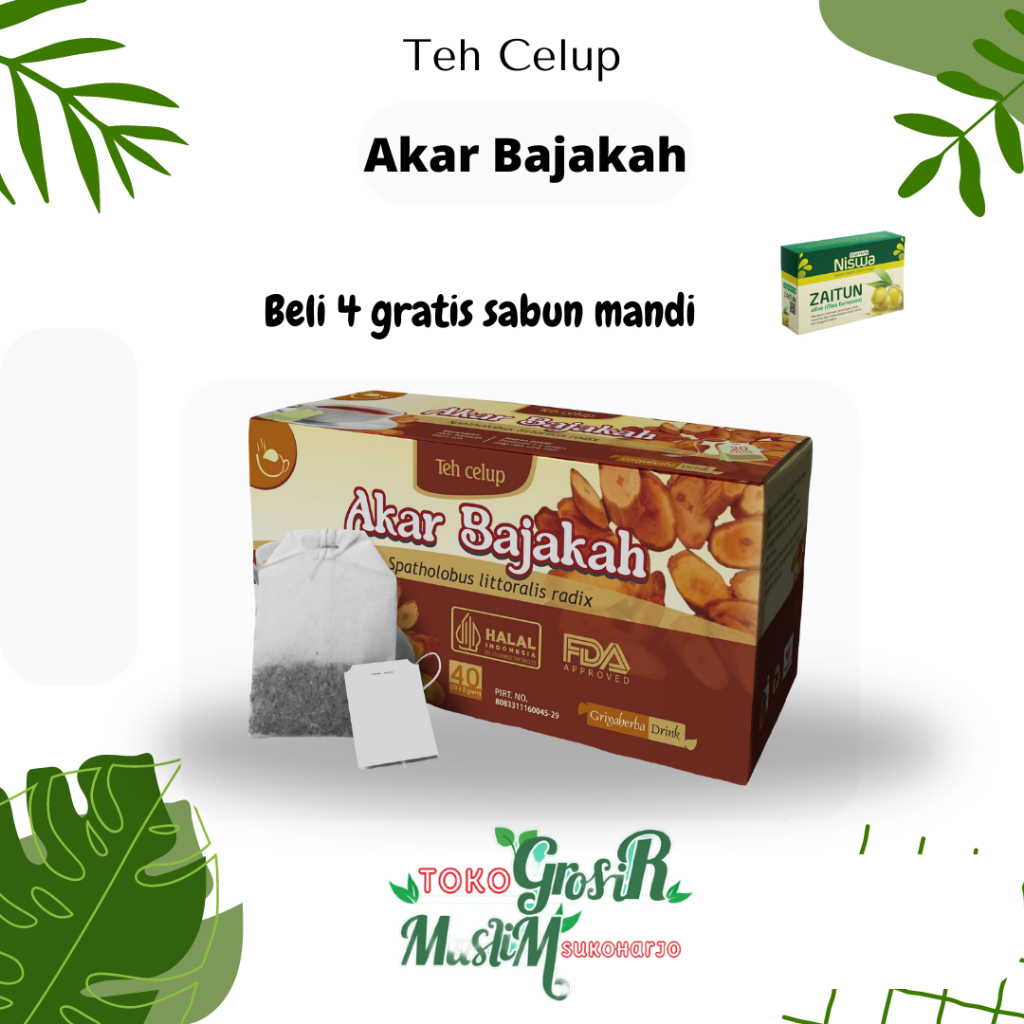 

Teh herbal akar bajakah griya herba isi 20 kantong teh celup halal