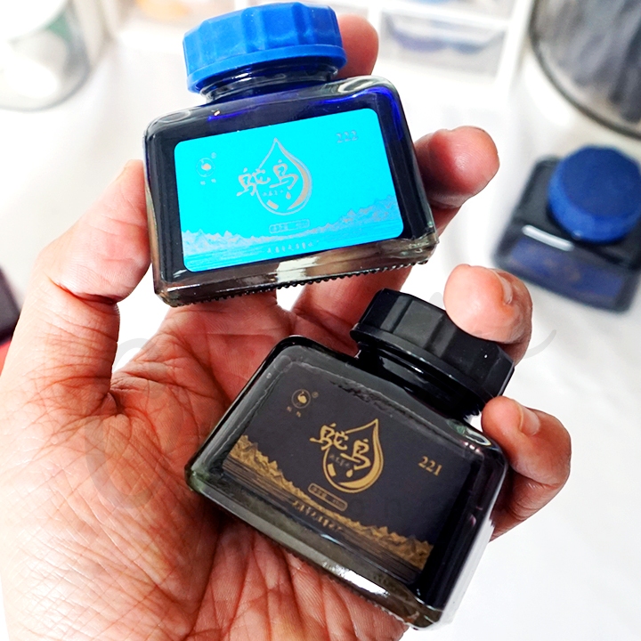 

mdn Ostrich Fountain Pen Ink Student Grade 48 ML Refill Tinta Pena Kaligrafi