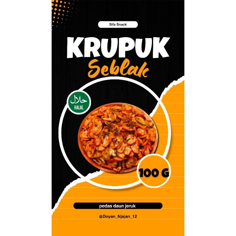 

krupuk seblak pedas (100g) | camilan istimewa | camilan Kekinian | Snack viral | Snack kiloan | Snack kekinian.